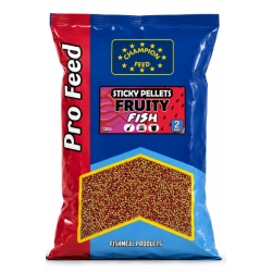 Sticky Pellet Champion Feed FRUITY FISH 2 mm 650 g Sticky Pellet Champion Feed FRUITY FISH 2 mm 650 g